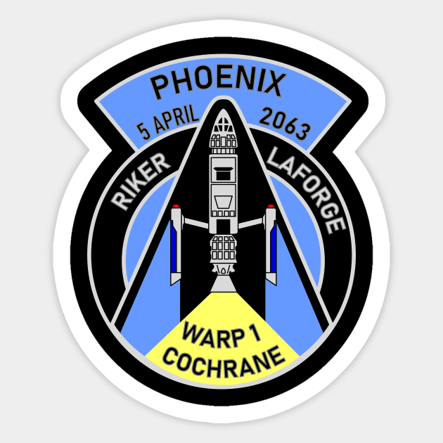 Phoenix Warp 1 First Contract Flight Patch Sticker by IORS